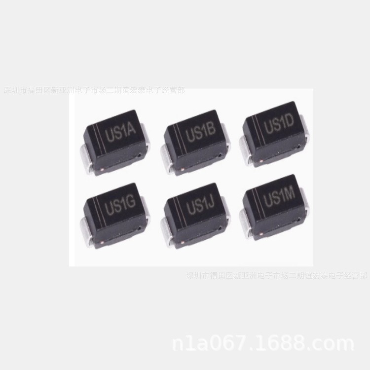 批发贴片二极管HER106 US1J SMA DO-214AC 1A/600V 全新现货热销