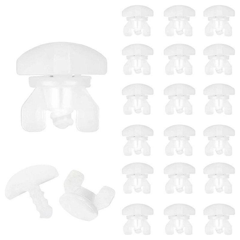 Plastic Curtain Track Pull Hook Butterfly-Shaped Open-Ended Hand-Tightened Curtain Accessories