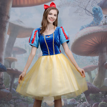 欧美新款万圣节服装跨境爆款cosplay白雪公主短裙儿童节演出戏服