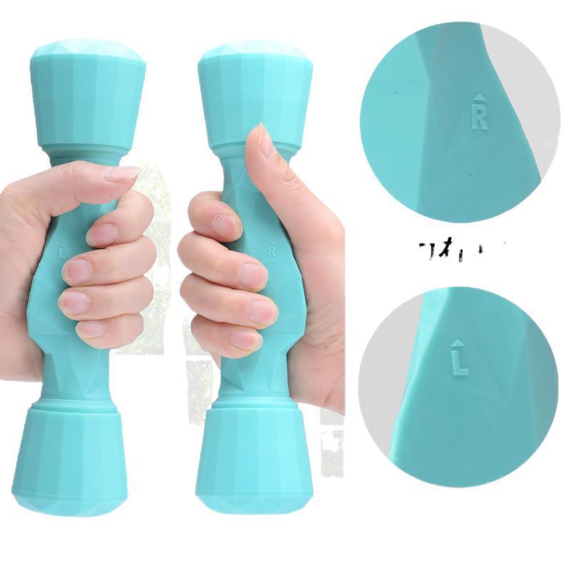 Diamante mancuerna ajustable traje de fitness para mujer en casa adelgazamiento cintura un par 1-3KG hombres protección ambiental portátil recubierto de pegamento