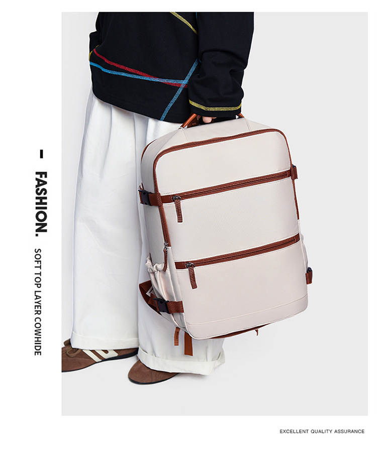 Cross-Border Travel Backpack Business Carry-On Airplane Backpack Unisex Lightweight High-Quality Design Travel Luggage Storage Bag