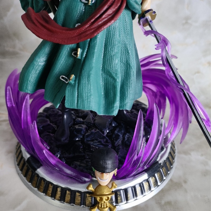 梦幻索隆海贼王手办三刀流双头盒装手办