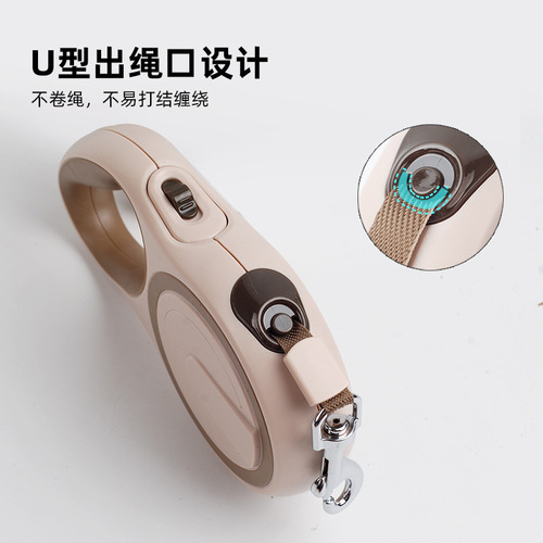 Foreign trade Amazon dog supplies leash two-color automatic retractor dog rope pet leash wholesale