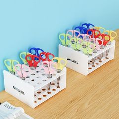 剪刀收纳盒美工区域架子幼儿园开学儿童桌面工具置物架