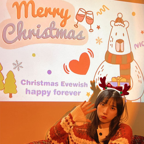 Christmas Projector Lights Korean INS Style Xiaohongshu Photo Booth Atmosphere Projector Toy Foreign Trade Gift