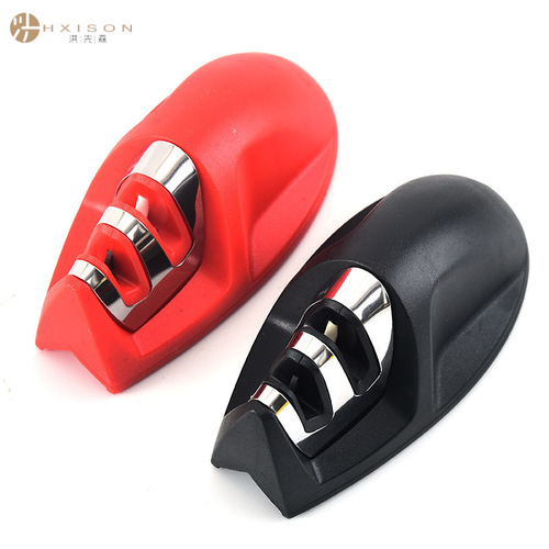 Mini outdoor portable fast knife sharpener fixed angle knife sharpener multi-purpose ceramic tungsten steel knife sharpener mouse sharpener
