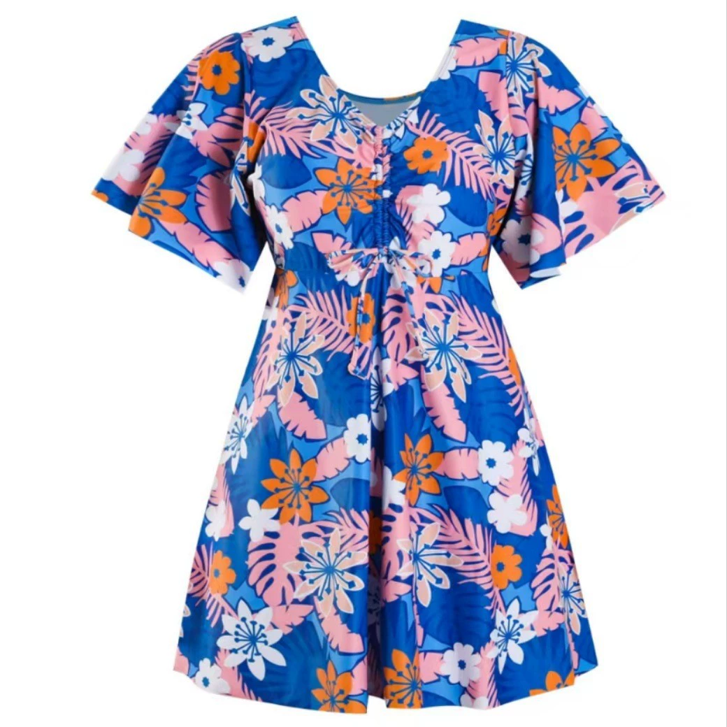 Swimwear for mother, fashionable dress, skirt, plus size