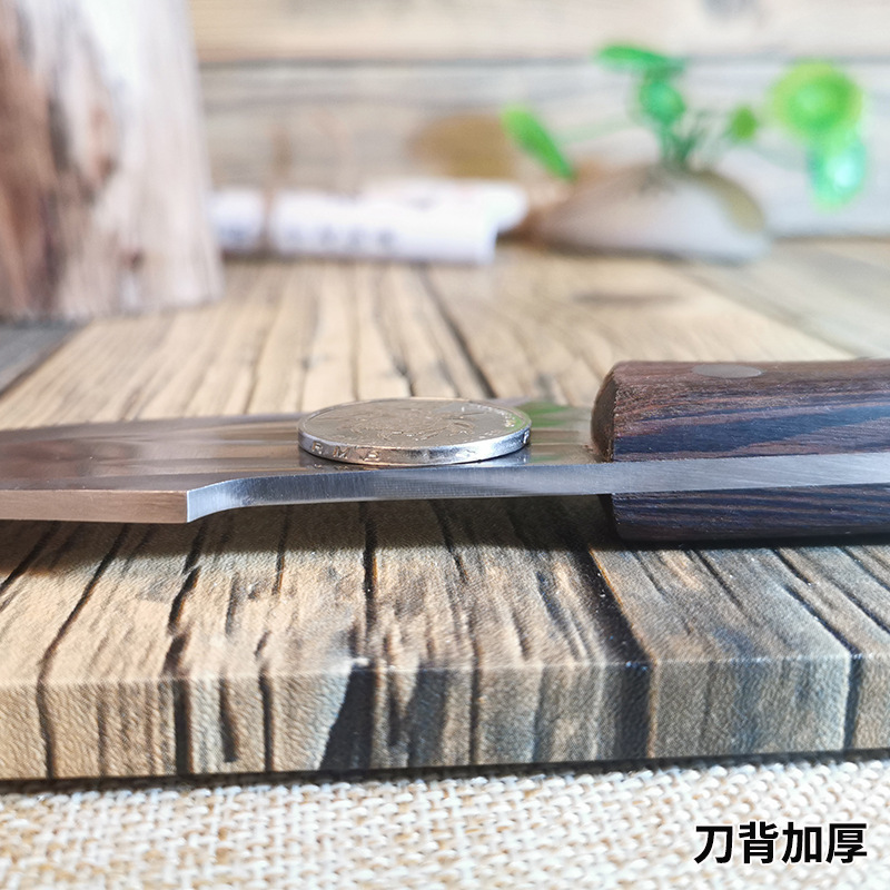 Yangjiang directo de fábrica cuchillo de carne de mano cuchillo de corte de carne de barbacoa portátil al aire libre con funda de cuchillo