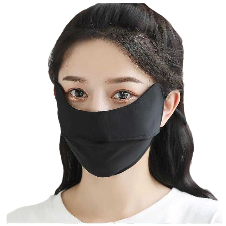 Máscara de protección solar de verano Máscara de protección UV para mujeres y hombres sin costuras Máscara de seda de hielo con sombra de cara completa ultrafina de alto valor