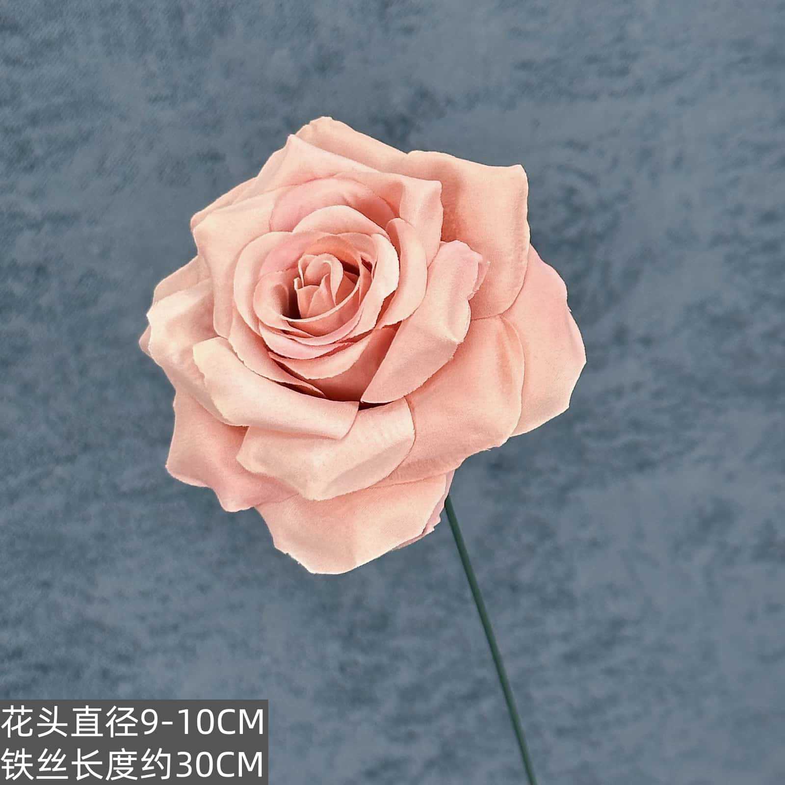 Flor de rosa simulada franela de una sola mano cascada de rosas flor simulada boda decoración del hogar decoración flor falsa al por mayor