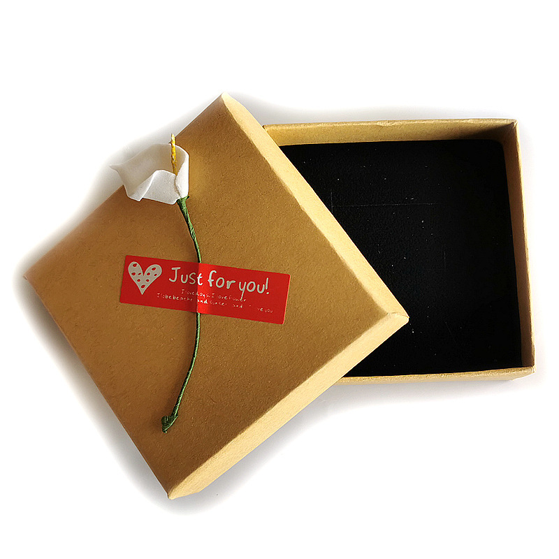 Jewelry Packaging box bracelet and jewelry box Kraft paper box Calla Lily bracelet box jewelry box collection box