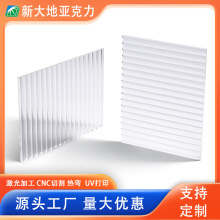 透明小水波纹亚克力板条纹屏风隔断长虹有机玻璃塑料板柜门石头纹