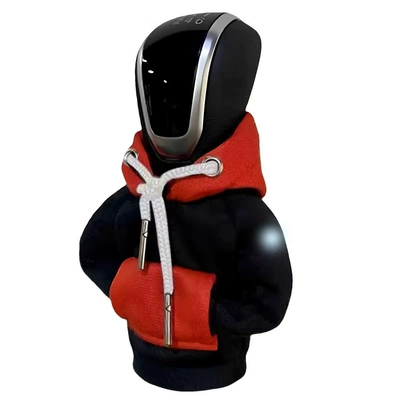 Sürətlər qutusu və əl tormozu başlıqları Lever Hooded Skull Interior Decoration - contrasting-red-and-black