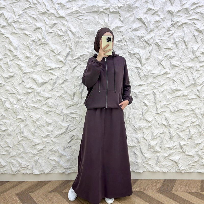 休闲无袖连帽2025秋季新款跨境欧美外贸女装通勤裤子两件卫衣外套|undefined