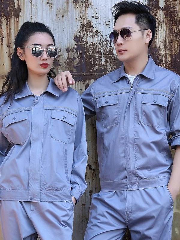 Ropa de trabajo antiestática set de mangas largas verano delgado transpirable desgaste reflectante estación de servicio ropa de protección laboral personalizada