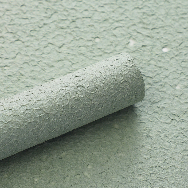 Papel de piedra hecho a mano, material de embalaje de flores, papel de textura, papel de textura de pliegue de doble capa, floristería, material floral, papel de embalaje