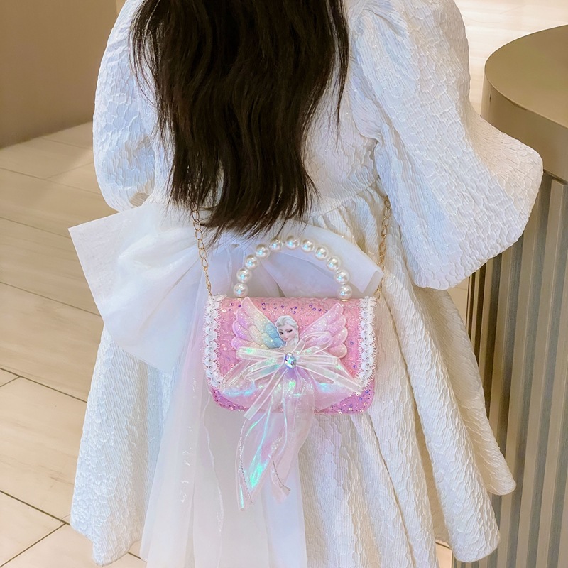 Bolsos para niñas, bolsos de dibujos animados para niñas, bolsos de estilo encantador, bolsos de hombro para bebés, bolsos de princesa