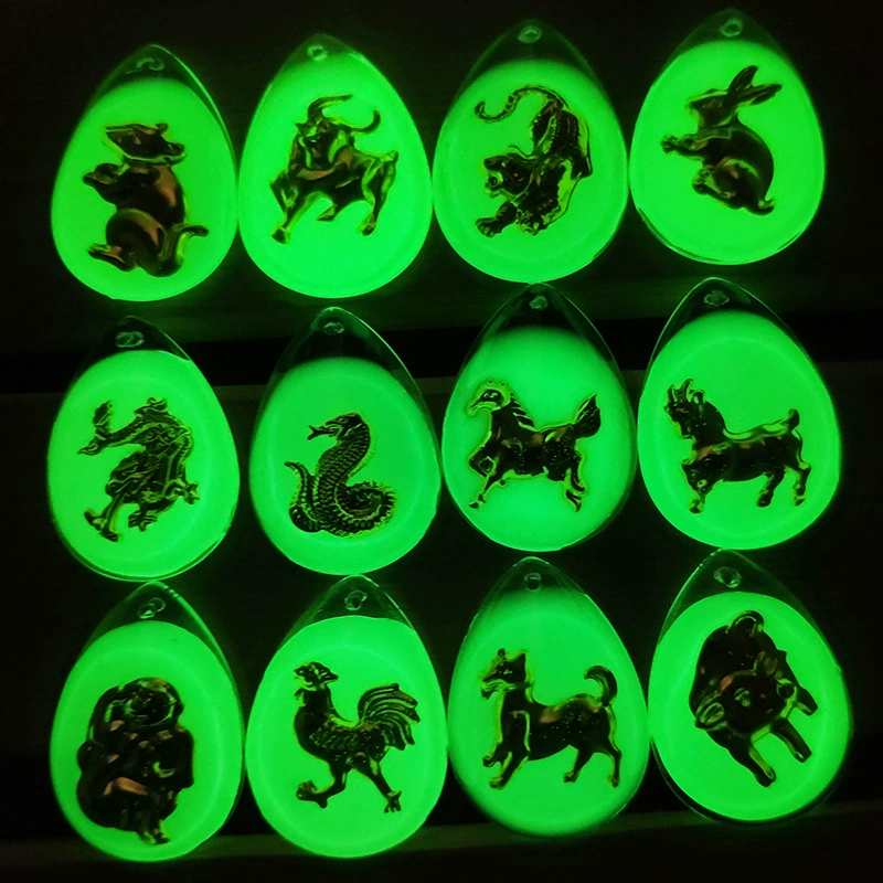 Светящаяся инкрустированная золотом подвеска в виде зодиака, Яркий светящийся кристалл, золото, двенадцать зодиаков, мужское и женское колье, ювелирные аксессуары ручной работы