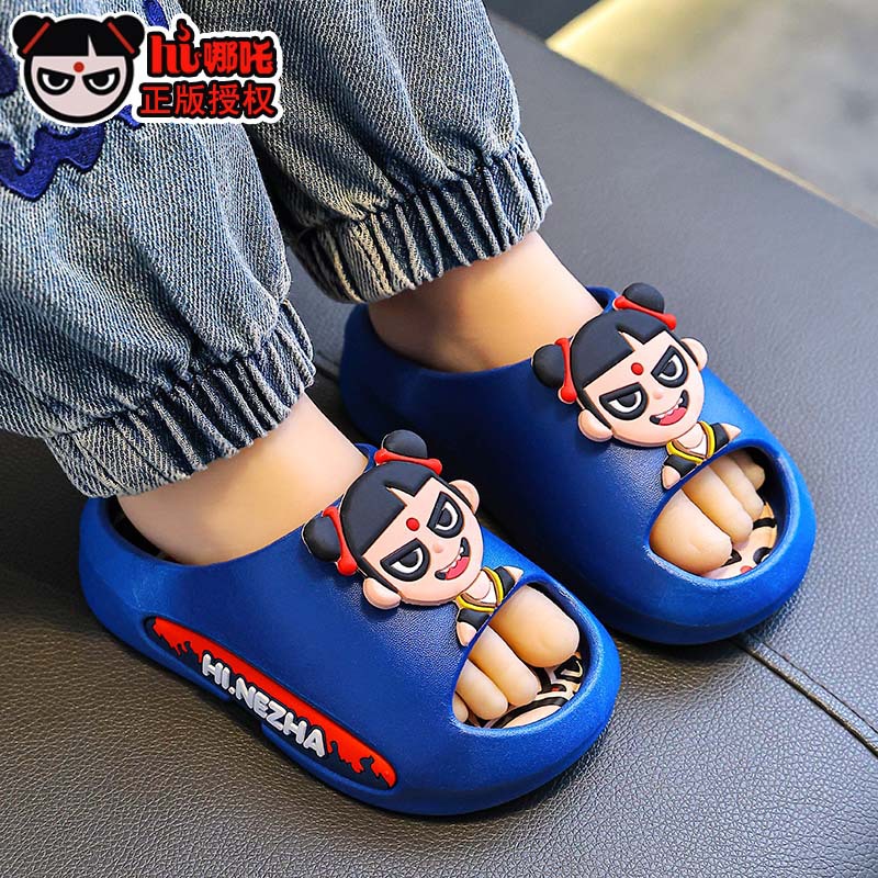 Zapatillas infantiles genuinas de verano para niños y niñas, baño para padres e hijos, niños de mediana edad, niños en casa, playa, niños, zapatillas frías