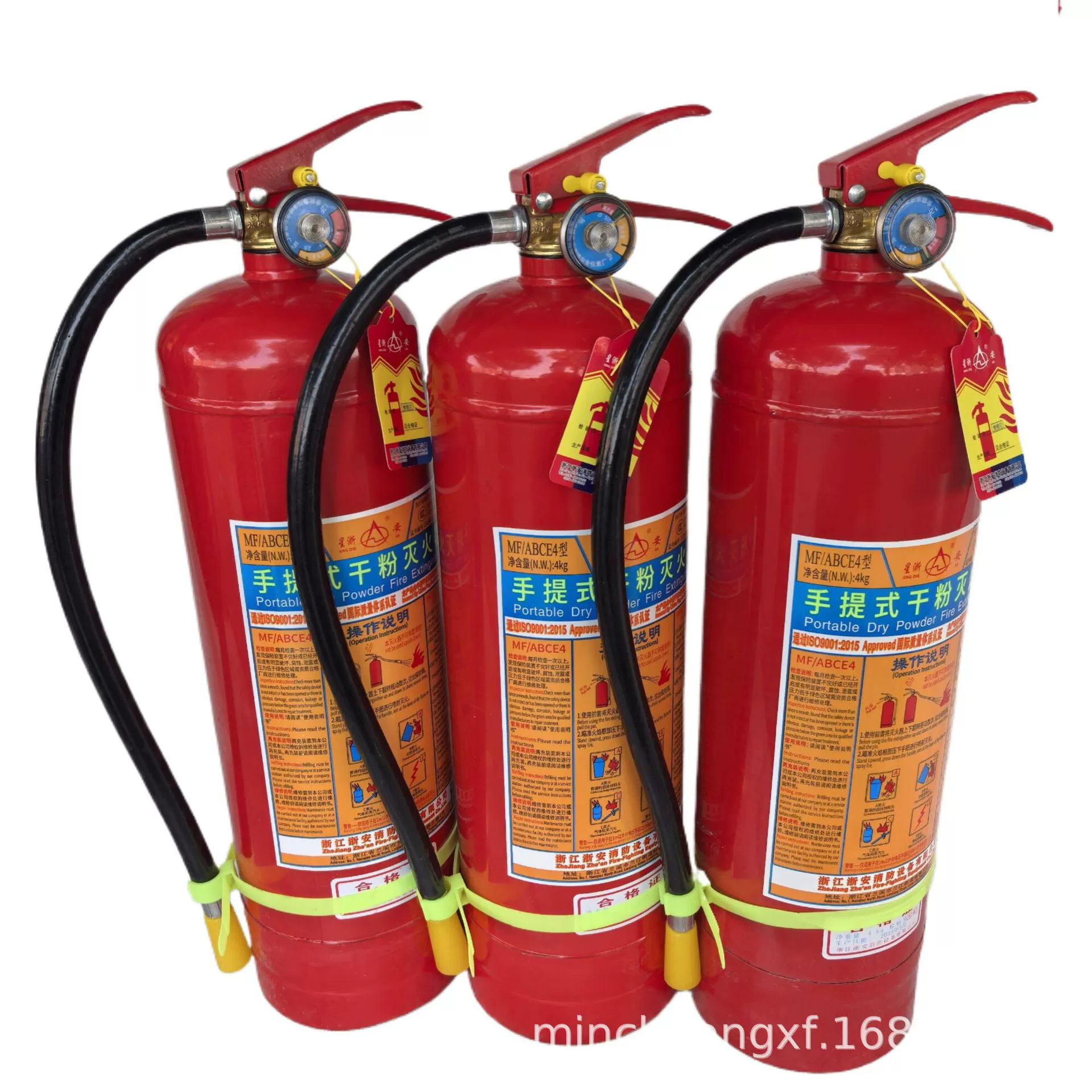 Новый стандарт Xingzhe'an 4kg огнетушитель сухого порошка, необходимое пожарное оборудование для заводских зданий, складов и арендованных домов.