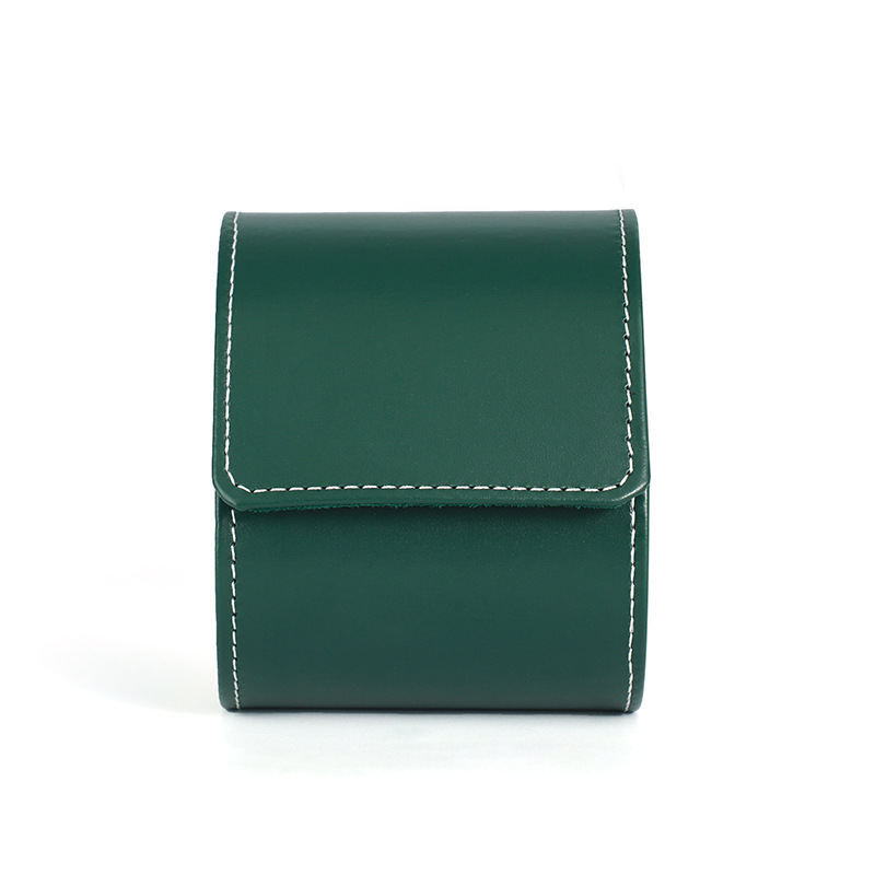 Amazon en stock caja de almacenamiento de viaje Caja de reloj de trabajo PU cuero en stock caja de Reloj portátil de alta gama