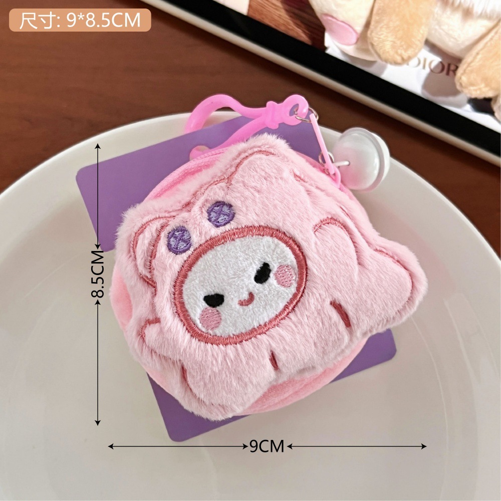 Cute muñeca pingüino bolso de cambio colgante chica corazón muñeca paquete de datos de cable bolsas de almacenamiento de lápiz labial bolsas de auriculares al por mayor image 17