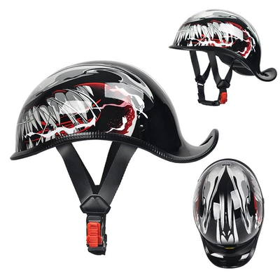Helmet, Motorcycle Safety Supplies - bright-black-venom-mhead-circumference-55-56cm