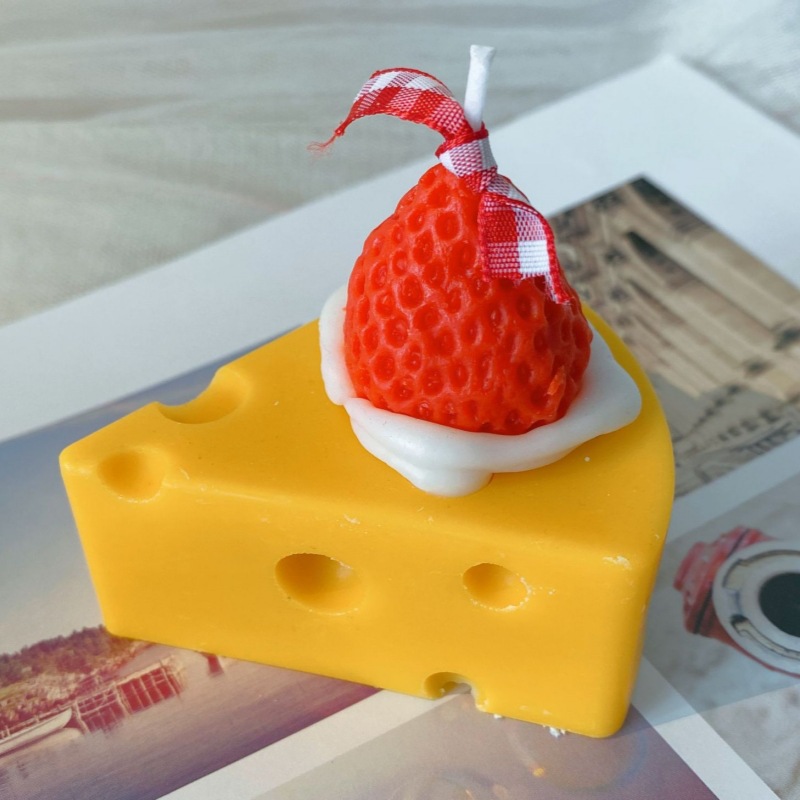 Pastel de fresa de queso (6,5*6*7)