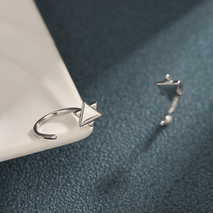 Six-pointed Star Earrings Men's Simple All-match Light Luxury Jewelry Women's Earrings Personalized High-end Sense European and American Cross-border Popular Accessories
