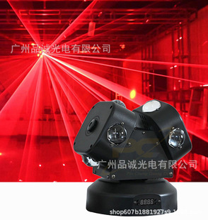 New RG laser light 8x10w RGBW 4in1 LED moving head light DMX512 infinite rotation double arm shaking head