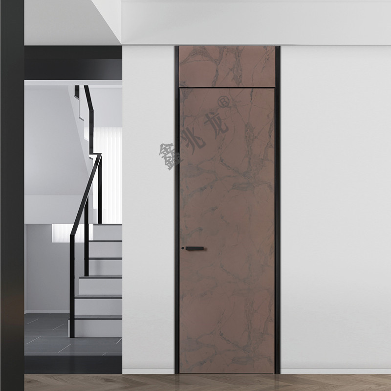 32 Flat Top Door Aluminum Profile Extremely Narrow Door Frame with Door Headboard Interior Door Normcore Door Aluminum Wood Ecological Door Profile