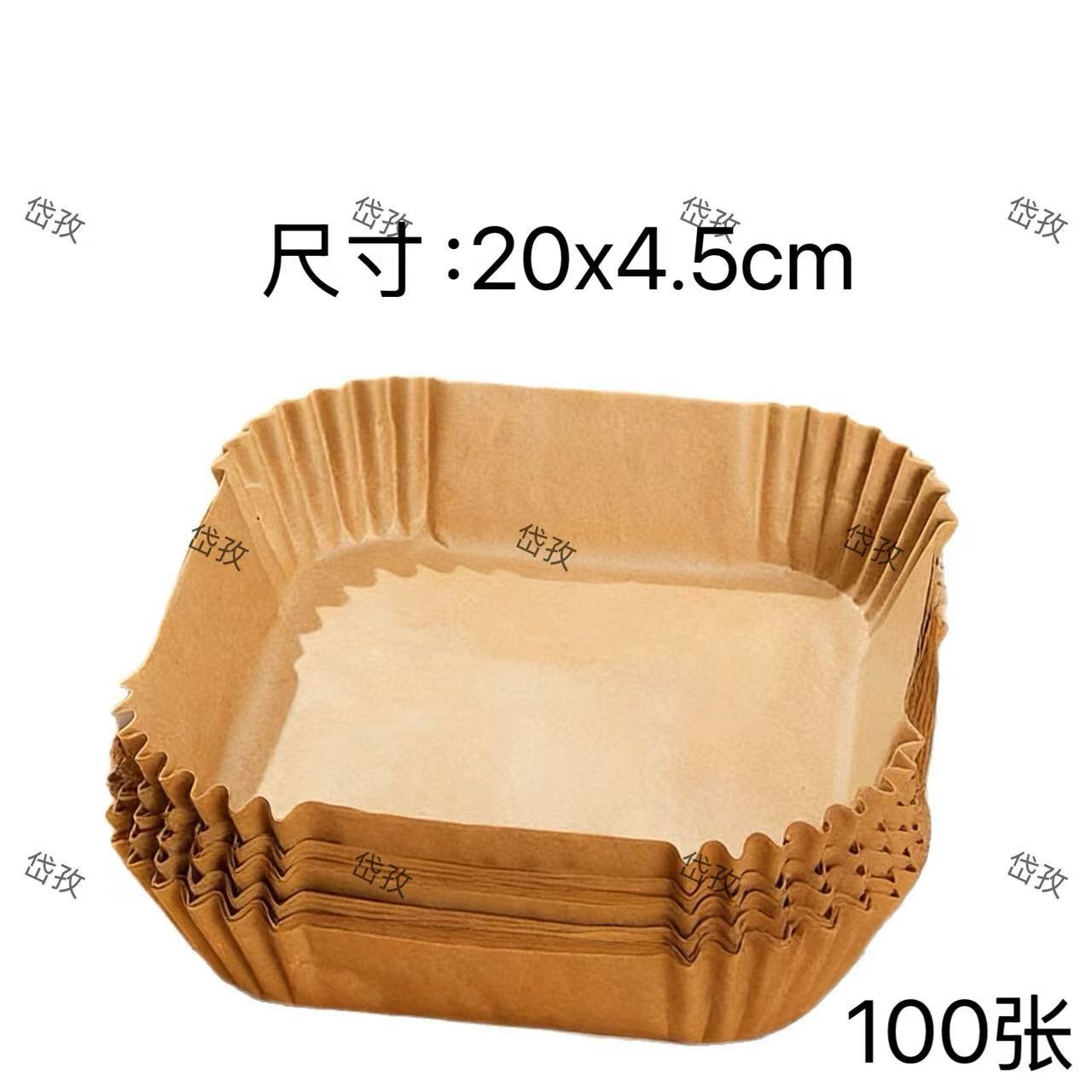 Papel especial para freidora de aire Papel de silicona Papel de absorción de aceite Papel de estaño Alimentos para el hogar Papel de horno de parrilla redondo
