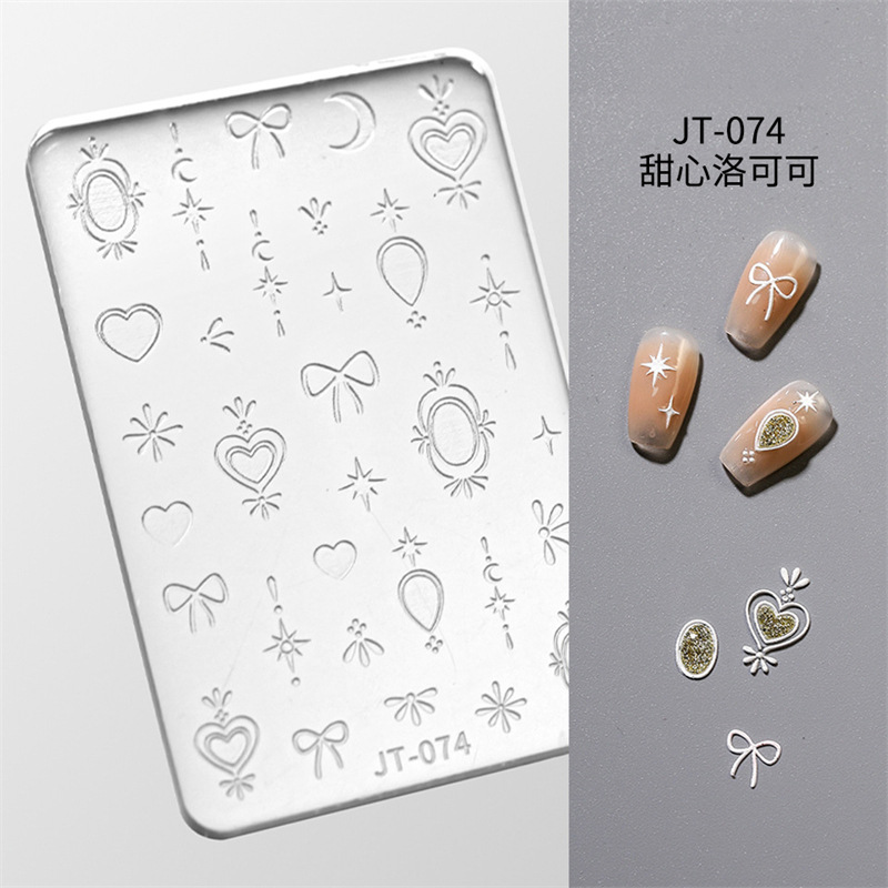 Molde de silicona en relieve (074 Sweetheart Rococó)