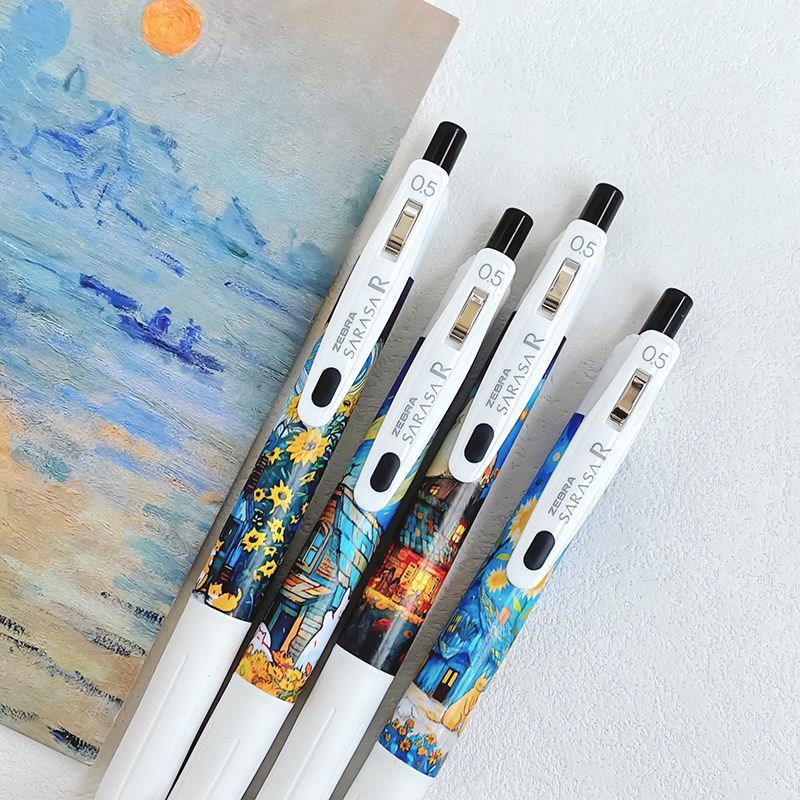 新しい ZEBRA ゼブラ JJ29 限定版ゴッホギフトボックスゲルペンプレスサンリオ DIY ステッカー水性ペン|undefined