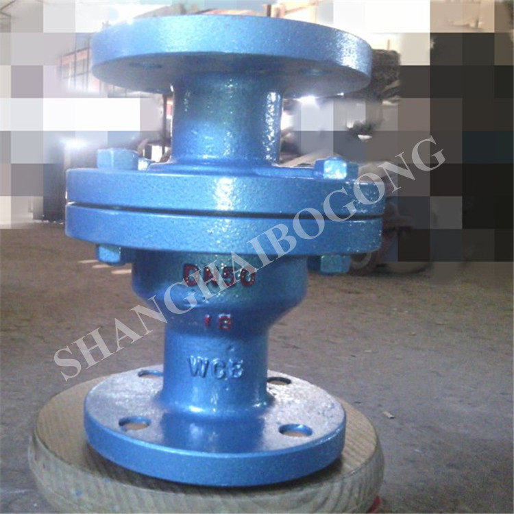 H40F46-16P 浮球式衬氟法兰止回阀 化工管道烧碱脱硫用