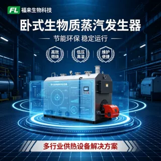 全自动卧式生物质蒸汽发生器节能环保可定制柴煤两用锅炉颗粒家用