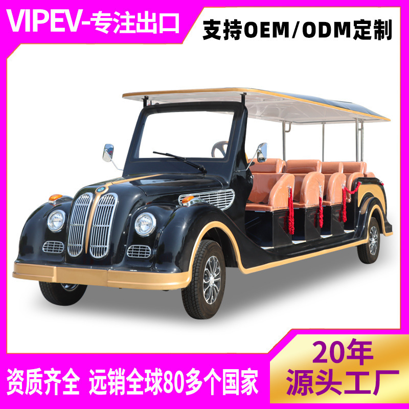 Electric Retro Classic Car for Tourist Transportation, Shuttle Service, Real Estate Viewing, 11-Seater Electric Sightseeing Vehicle Electric Retro Classic Car for Tourist Transportation, Shuttle Service, Real Estate Viewing, 11-Seater Electric Sightseeing Vehicle