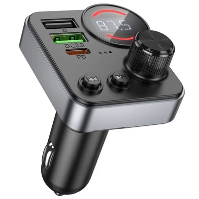 E86 Daler 48W İkili Portlu PD30W+QC3.0 Avtomobil Bluetooth FM Transmitter