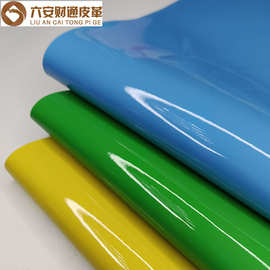 现货 揉镜皮革pu 两面弹力无折痕高光漆皮包门板软包装饰鞋材服装