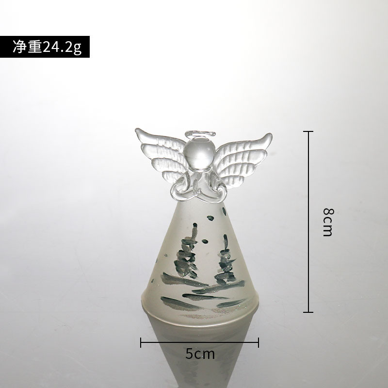 Figura de Ángel Pequeño Moderno y Minimalista con Alas, de Vidrio, Estilo Nórdico, para Sala de Estar, Mesa de Centro, Estudio, Geométrico Creativo.