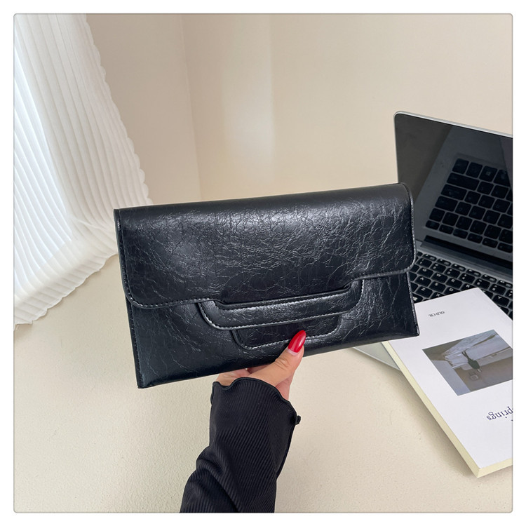 Bolso de mujer de color sólido bolso de cambio de mujer bolso de mano de alto valor de cara simple bolso corto de moda bolsa de sobres versátil