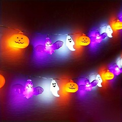 LED カラーライトコウモリアクセサリーハロウィンゴーストフェスティバルカラーライトペンダントアクセサリーバッテリーライト点滅ストリング装飾プラグイン