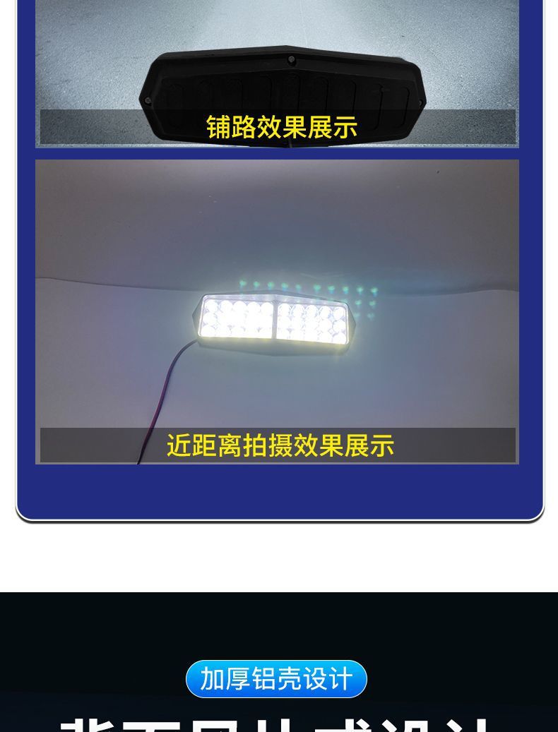 Electric car lights led strong light lights modified external super bright 12V-80V three-wheel battery car strong light LED headlights