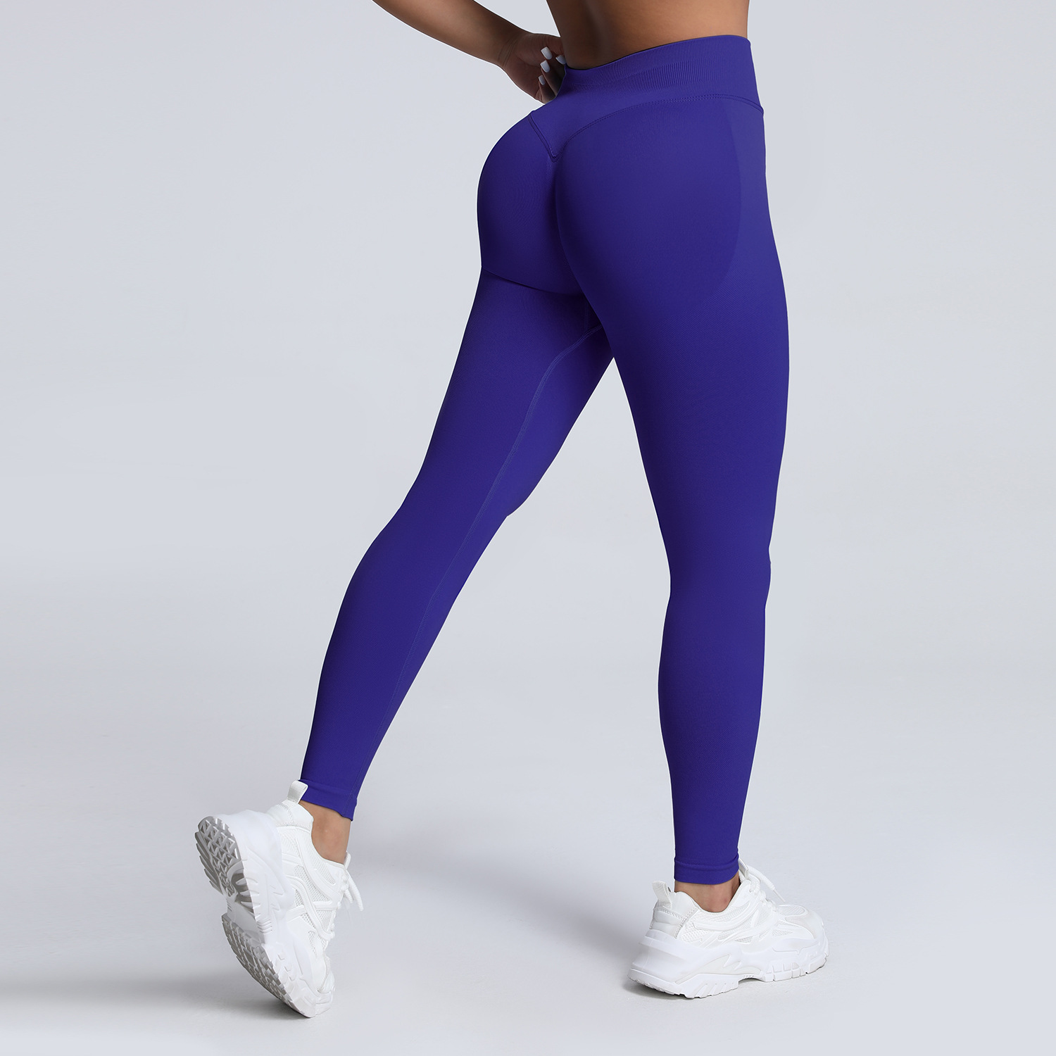 Amazon sin costuras matte pantalones de gimnasio de cintura alta mel mel mel melon elevación de cadera ajustado pantalones deportivos de secado rápido para correr pantalones de calzado