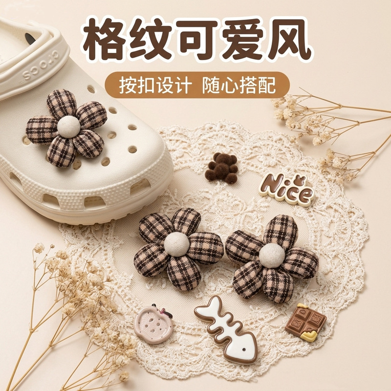 New Cute Cartoon Plush Clog Shoe Charms DIY Detachable Decorative Shoe Buckle Accessories Wholesale from Manufacturer
