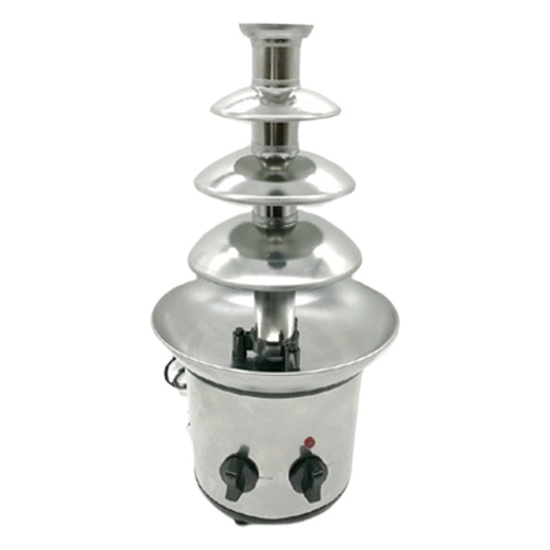 Máquina de fuente de chocolate para hornear Hotel buffet comercial de cuatro capas bricolaje chocolate cascada fusión máquina de salsa de fideos