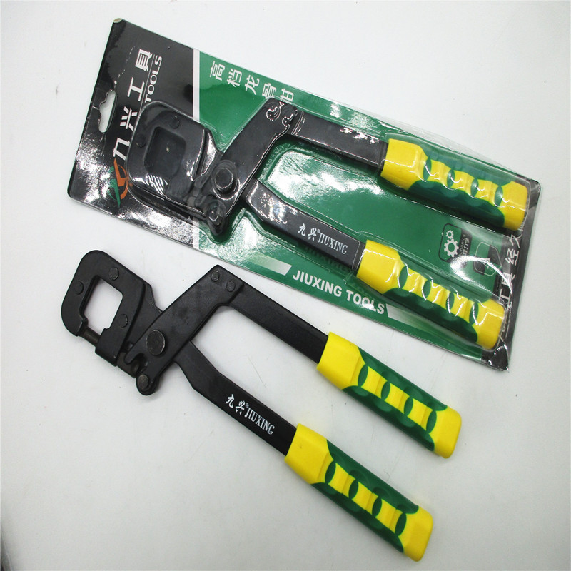 源头厂家合金钢手动工具龙骨钳免铆钉吊顶打孔钳合金钢龙骨钳打孔