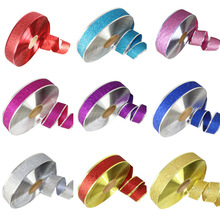 2米圣诞金葱粉丝带节日派对装饰室内场景布置缎带 圣诞树丝带挂饰