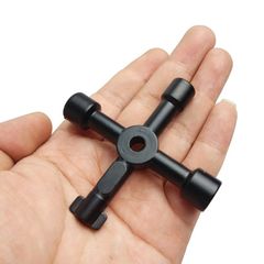 New product wholesale multi-purpose triangle key wrench in electric control cabinet elevator water meter valve square hole key wrench