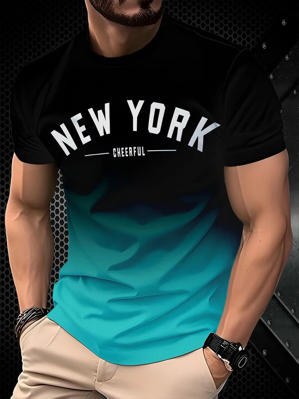 クロスボーダー Amazon AliExpress ホットストリートヒップホップ Tシャツヨーロッパとアメリカの春夏の新作メンズカジュアルラウンドネック半袖 Tシャツ|undefined